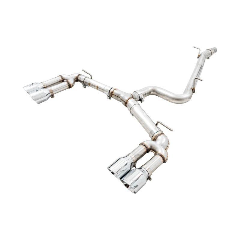 AWE Tuning Audi 8V S3 Track Edition Exhaust w/Chrome Silver Tips 102mm - NP Motorsports