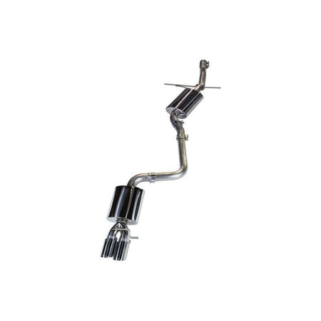AWE Tuning Audi B8 A4 Touring Edition Exhaust - Single Side Polished Silver Tips - NP Motorsports
