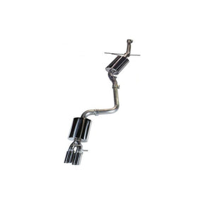 AWE Tuning Audi B8 A5 2.0T Touring Edition Single Outlet Exhaust - Polished Silver Tips - NP Motorsports