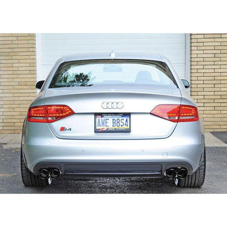 AWE Tuning Audi B8 / B8.5 S4 3.0T Touring Edition Exhaust - Diamond Black Tips (90mm) - NP Motorsports