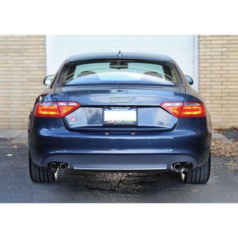 AWE Tuning Audi B8 S5 4.2L Touring Edition Exhaust System - Diamond Black Tips - NP Motorsports