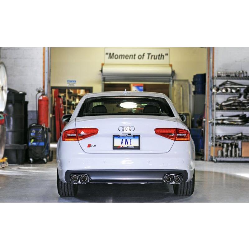 AWE Tuning Audi B8.5 S4 3.0T Touring Edition Exhaust System - Chrome Silver Tips (102mm) - NP Motorsports