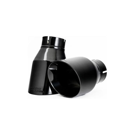 AWE Tuning Audi B9 A4 Touring Edition Exhaust Dual Outlet - Diamond Black Tips (Includes DP) - NP Motorsports