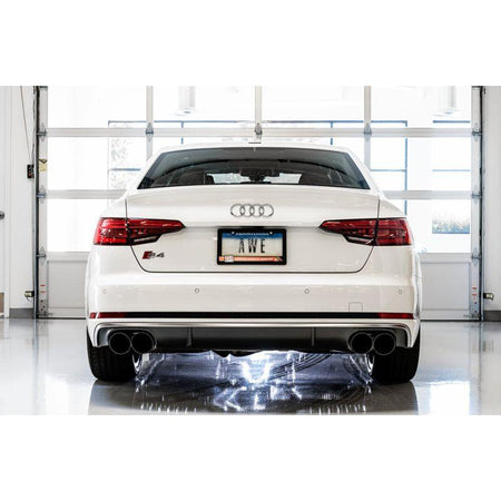 AWE Tuning Audi B9 S5 Sportback Touring Edition Exhaust - Non-Resonated (Black 102mm Tips) - NP Motorsports