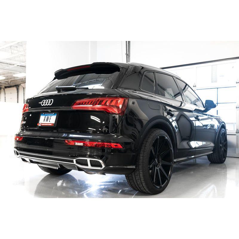 AWE Tuning Audi B9 SQ5 Non-Resonated Touring Edition Cat-Back Exhaust - No Tips (Turn Downs) - NP Motorsports