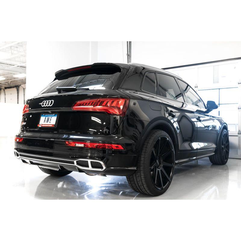 AWE Tuning Audi B9 SQ5 Resonated Touring Edition Cat-Back Exhaust - No Tips (Turn Downs) - NP Motorsports