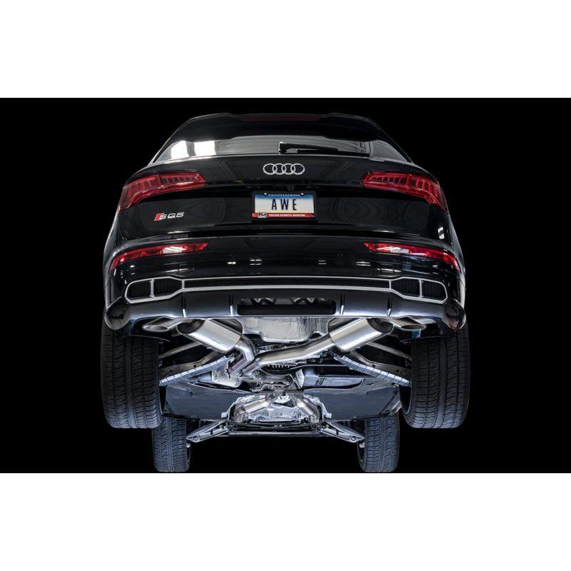 AWE Tuning Audi B9 SQ5 Resonated Touring Edition Cat-Back Exhaust - No Tips (Turn Downs) - NP Motorsports