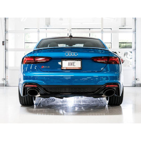 AWE Tuning Audi B9.5 RS5 Sportback Non-Resonated Touring Edition Exhaust - RS-Style Diamond Blk Tips - NP Motorsports