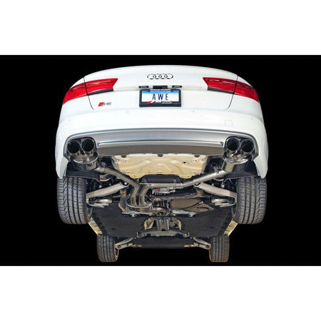 AWE Tuning Audi C7 / C7.5 S6 4.0T Touring Edition Exhaust - Diamond Black Tips - NP Motorsports