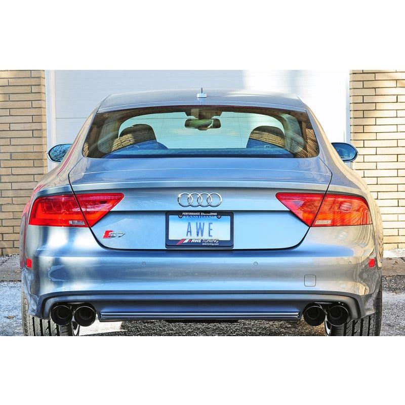 AWE Tuning Audi C7 / C7.5 S7 4.0T Track Edition Exhaust - Diamond Black Tips - NP Motorsports