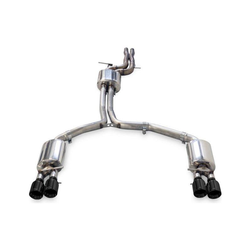 AWE Tuning Audi C7.5 A6 3.0T Touring Edition Exhaust - Quad Outlet Diamond Black Tips - NP Motorsports