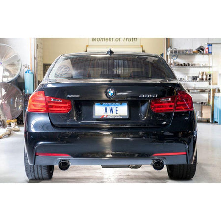 AWE Tuning BMW F3X 335i/435i Touring Edition Axle-Back Exhaust - Chrome Silver Tips (102mm) - NP Motorsports