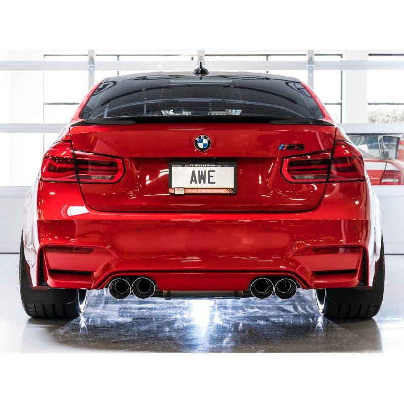 AWE Tuning BMW F8X M3/M4 SwitchPath Catback Exhaust - Diamond Black Tips - NP Motorsports