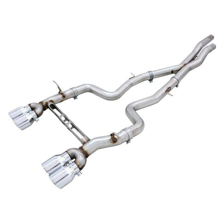 AWE Tuning BMW F8X M3/M4 Track Edition Catback Exhaust - Chrome Silver Tips - NP Motorsports