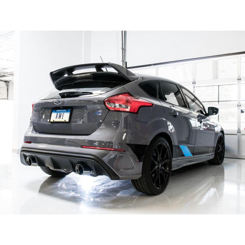 AWE Tuning Ford Focus RS SwitchPath Cat-back Exhaust - Diamond Black Tips - NP Motorsports
