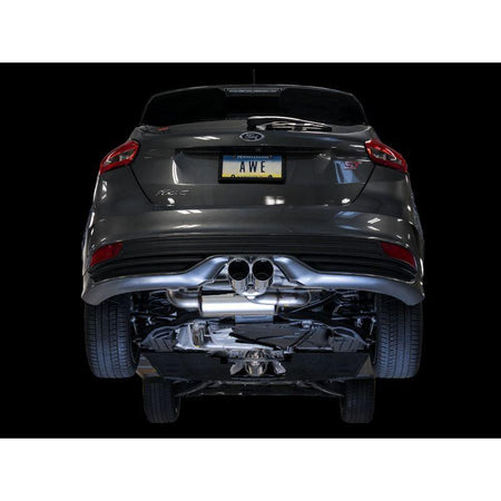 AWE Tuning Ford Focus ST Touring Edition Cat-back Exhaust - Resonated - Chrome Silver Tips - NP Motorsports