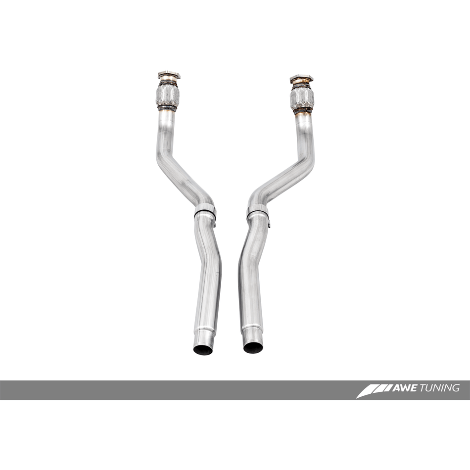 AWE Tuning Non-Resonated Downpipes Audi S4 | S5 3.0T 2010-2017 - 3220-11010 - TAG Motorsports