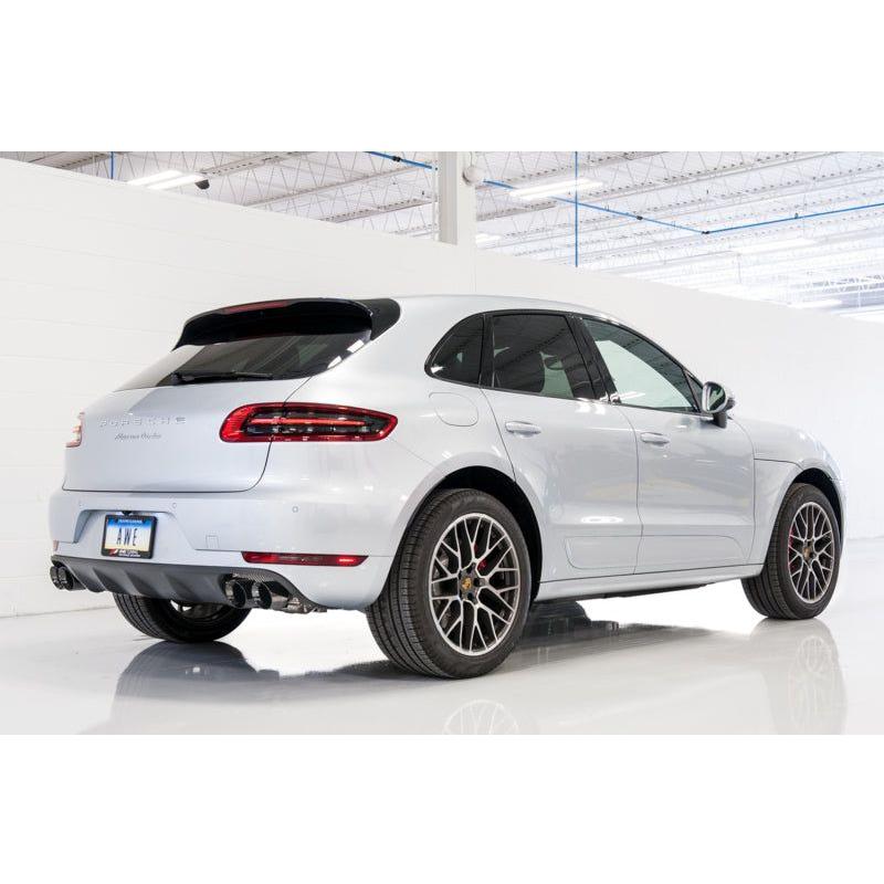 AWE Tuning Porsche Macan Touring Edition Exhaust System - Diamond Black 102mm Tips - NP Motorsports