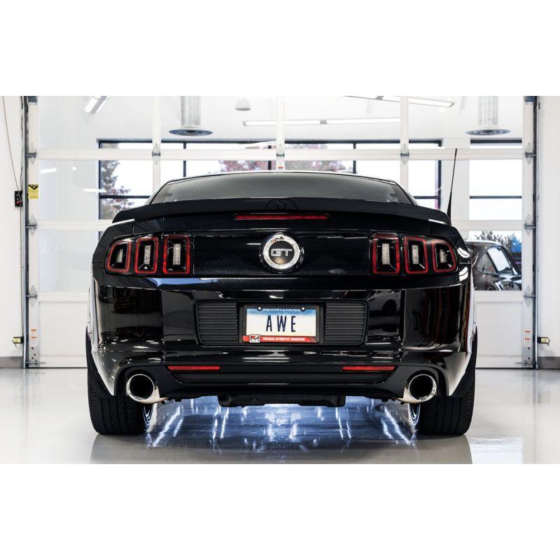 AWE Tuning S197 Mustang GT Axle-back Exhaust - Touring Edition (Chrome Silver Tips) - NP Motorsports