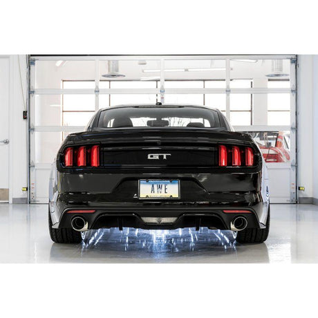 AWE Tuning S550 Mustang GT Cat-back Exhaust - Touring Edition (Chrome Silver Tips) - NP Motorsports