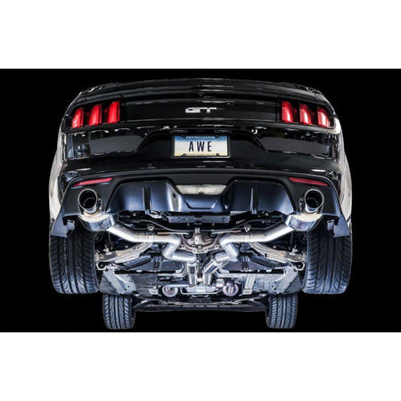AWE Tuning S550 Mustang GT Cat-back Exhaust - Touring Edition (Chrome Silver Tips) - NP Motorsports