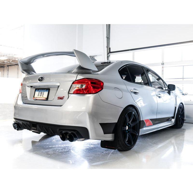 AWE Tuning Subaru STI VA / WRX GV / STI GV Sedan Touring Edition Exhaust - Diamond Black Tip (102mm) - NP Motorsports