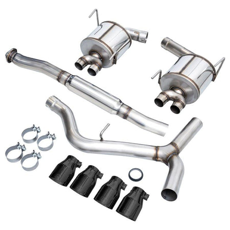 AWE Tuning Subaru STI VA / WRX GV / STI GV Sedan Touring Edition Exhaust - Diamond Black Tip (102mm) - NP Motorsports