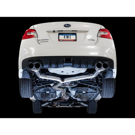 AWE Tuning Subaru WRX/STI VA/GV Sedan Track Edition Exhaust - Chrome Silver Tips (102mm) - NP Motorsports