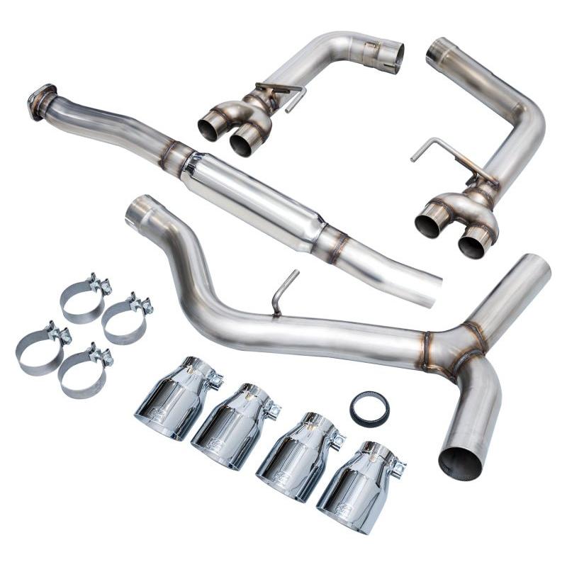 AWE Tuning Subaru WRX/STI VA/GV Sedan Track Edition Exhaust - Chrome Silver Tips (102mm) - NP Motorsports