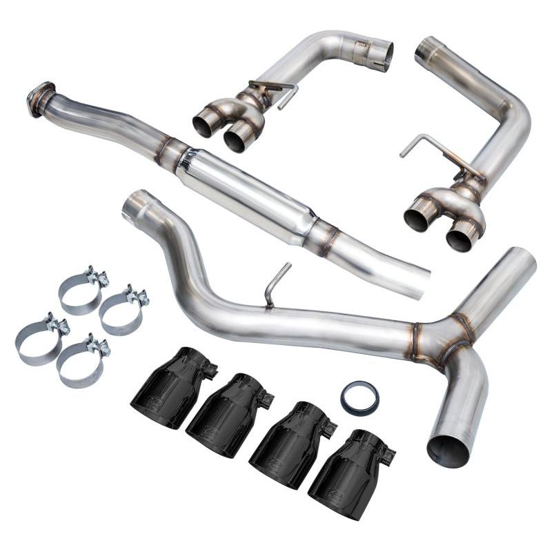 AWE Tuning Subaru WRX/STI VA/GV Sedan Track Edition Exhaust - Diamond Black Tips (102mm) - NP Motorsports