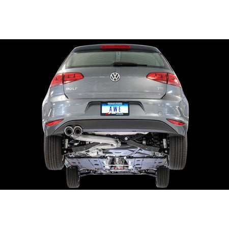 AWE Tuning VW MK7 Golf 1.8T Track Edition Exhaust w/Chrome Silver Tips (90mm) - NP Motorsports