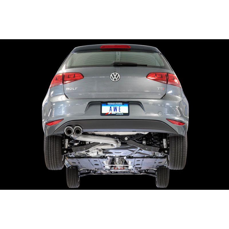 AWE Tuning VW MK7 Golf 1.8T Track Edition Exhaust w/Diamond Black Tips (90mm) - NP Motorsports