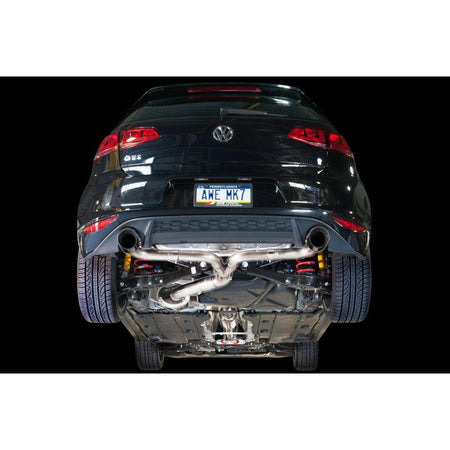 AWE Tuning VW MK7 GTI Touring Edition Exhaust - Diamond Black Tips - NP Motorsports