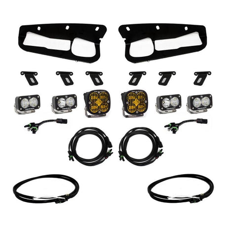 Baja Designs 2021+ Ford Bronco Amber SAE Fog Pocket Kit w/Upfitter - NP Motorsports