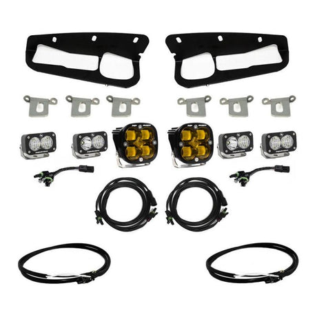 Baja Designs 2021+ Ford Bronco Amber SAE Fog Pocket Kit w/Upfitter - NP Motorsports