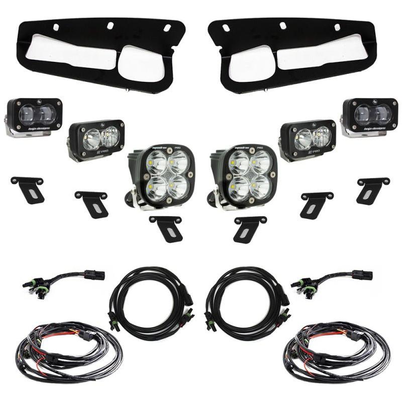 Baja Designs 21-22 Ford Bronco w/Steel Bumper S2 SAE Pro Fog Pocket Light Kit - Clear - NP Motorsports