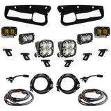 Baja Designs 21-22 Ford Bronco w/Steel Bumper S2 SAE Pro Fog Pocket Light Kit w/Upfitter - Amber - NP Motorsports