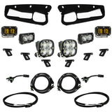 Baja Designs 21-22 Ford Bronco w/Steel Bumper S2 SAE Pro Fog Pocket Light Kit w/Upfitter - Amber - NP Motorsports