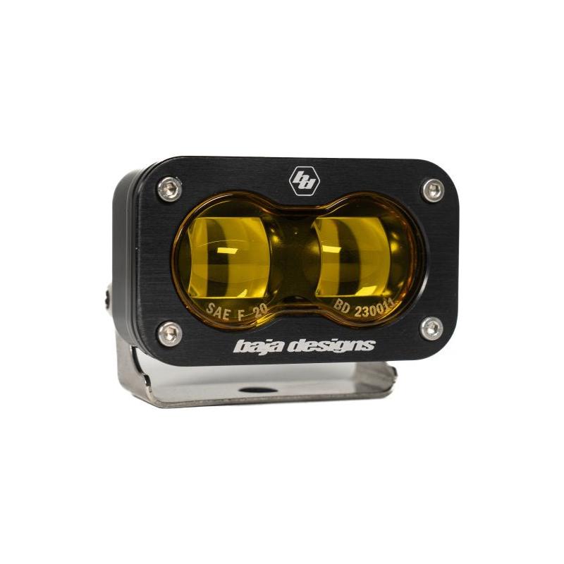 Baja Designs 21-22 Ford Bronco w/Steel Bumper S2 SAE Sportsmen Fog Pocket Light Kit - Amber - NP Motorsports