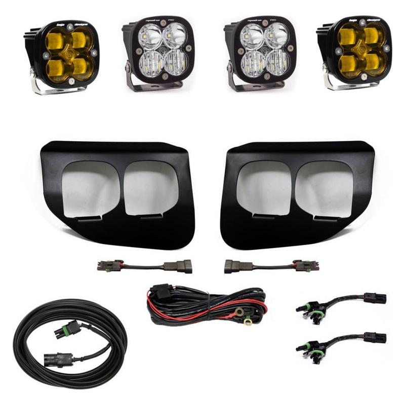 Baja Designs Ford Super Duty (20-On) Fog Lights Dual FPK Amber SAE/Pro DC Baja Designs - NP Motorsports