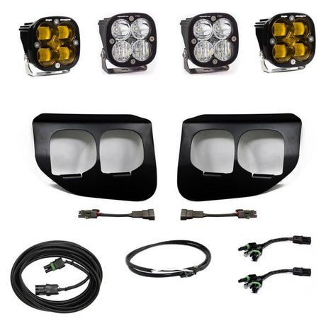 Baja Designs Ford Super Duty (20-On) Fog Lights FPK Amber SAE/Pro DC Baja Designs w/Upfitter - NP Motorsports