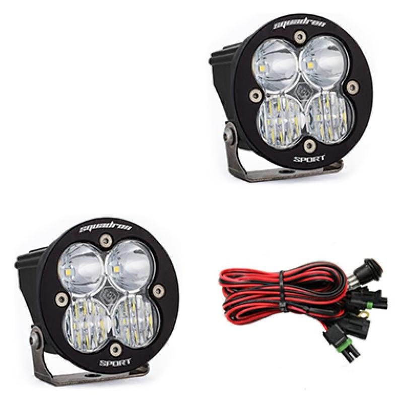 Baja Designs Squadron R Sport Driving/Combo Pair LED Light Pods - Clear - NP Motorsports