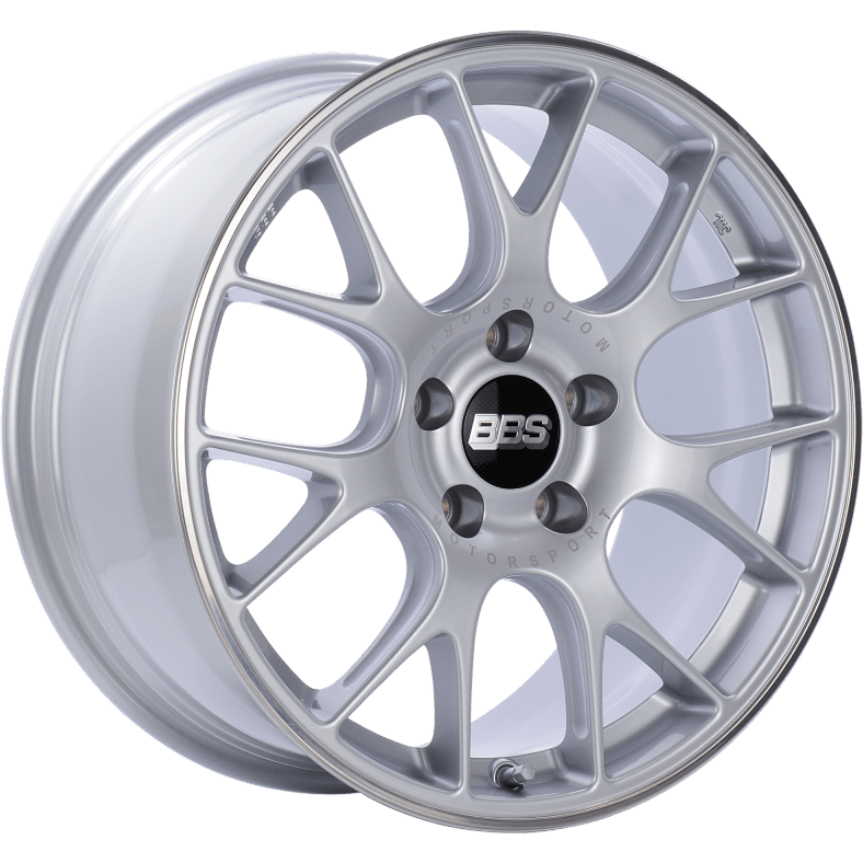 BBS CH-R 18x8.5 5x112 ET38 Brilliant Silver Polished Rim Protector Wheel -82mm PFS/Clip Required - NP Motorsports