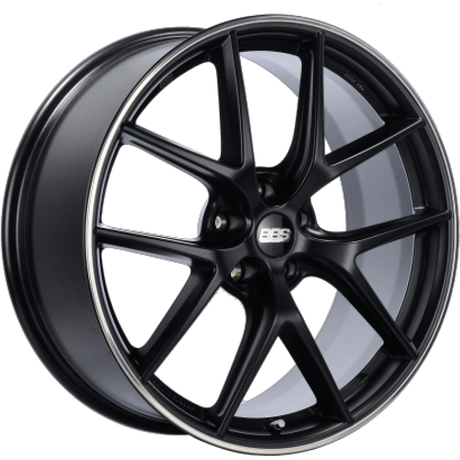 BBS CI-R 19x9 5x112 ET42 Satin Black Polished Rim Protector Wheel -82mm PFS/Clip Required - NP Motorsports