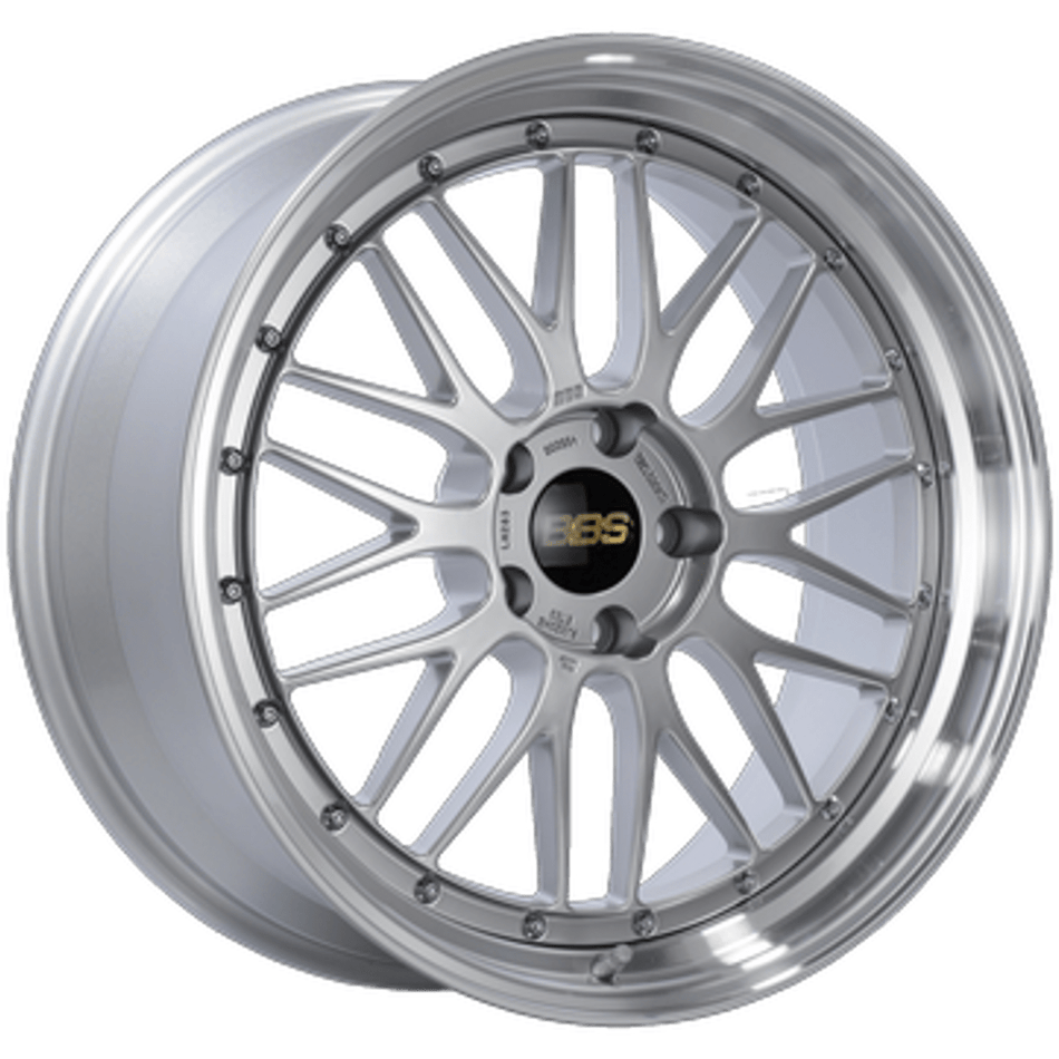 BBS LM 20x10.5 5x112 ET15 Diamond Silver Wheel 80mm PFS/Clip Required - NP Motorsports