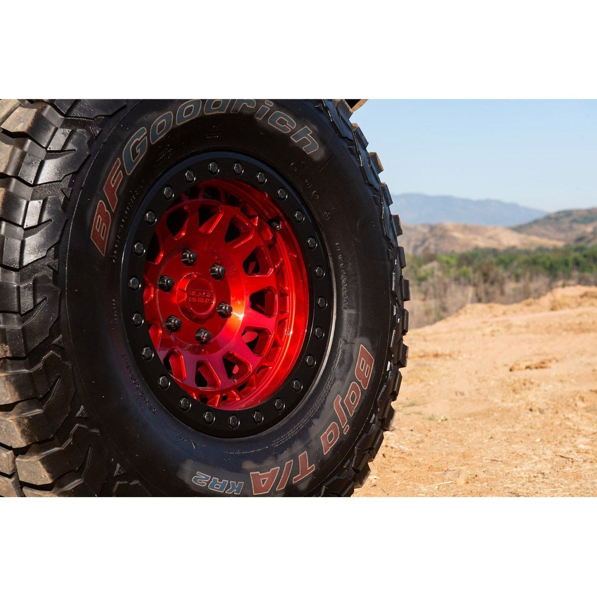 Black Rhino | Primm Beadlock Wheel | 17x8.5 5x114.3 -38mm Candy Red w/Black Ring | Black Bolts - Truck Accessories Guy