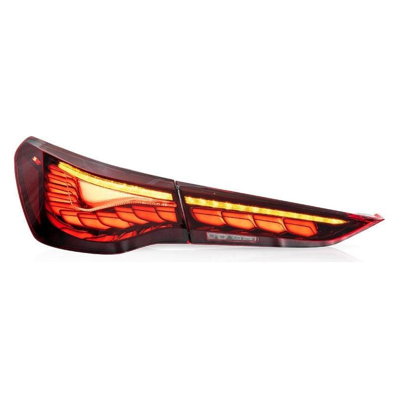 BMW G82 / G83 M4 & G22 / G23 / G26 4 Series - GTS Style OLED Taillights - Factory Red - NP Motorsports