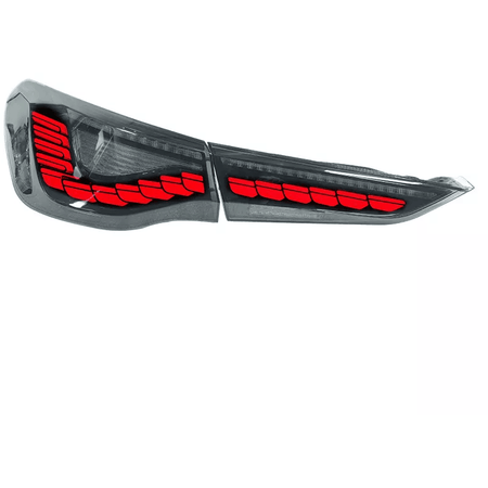 BMW G82 / G83 M4 & G22 / G23 / G26 4 Series - GTS Style OLED Taillights - Factory Red - NP Motorsports