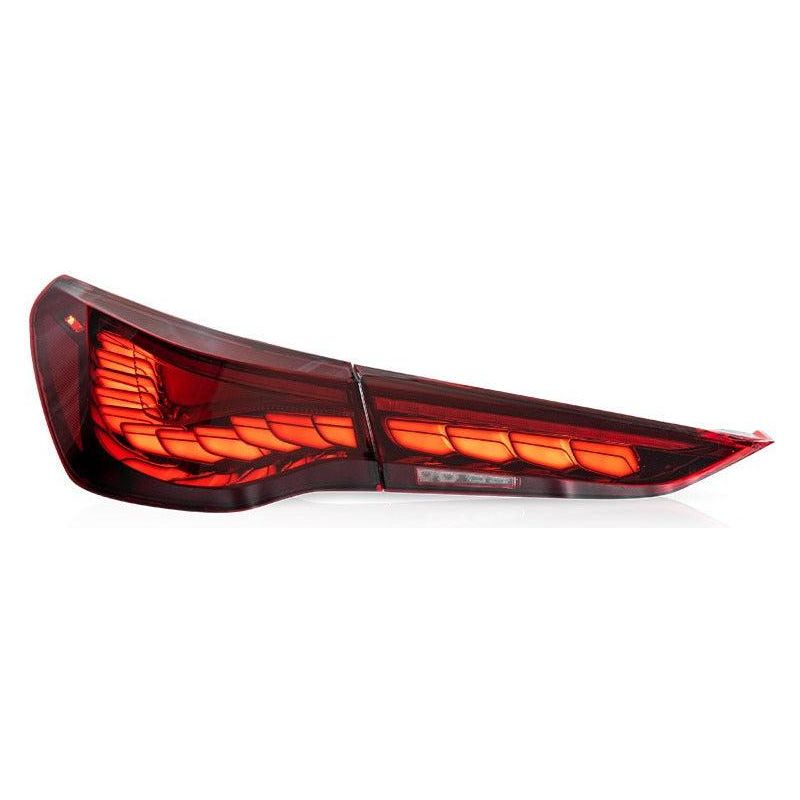 BMW G82 / G83 M4 & G22 / G23 / G26 4 Series - GTS Style OLED Taillights - Factory Red - NP Motorsports