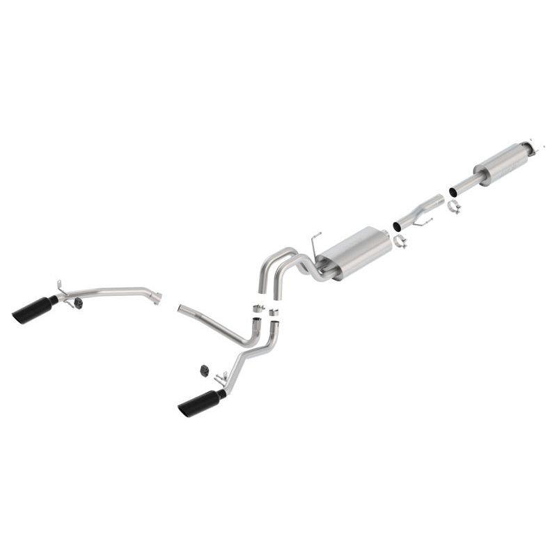 Borla 11-14 Ford F-150 5.0L Stainless Steel S-Type Catback Exhaust - 4in Tips Single Split Rear Exit - NP Motorsports
